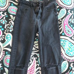 High waisted Black jeans